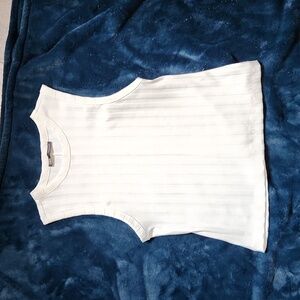 White ZARA sleeveless top size L